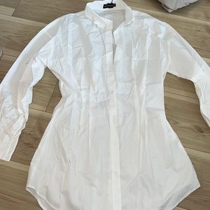 Pretty little thing blouse dress, never worn with tags